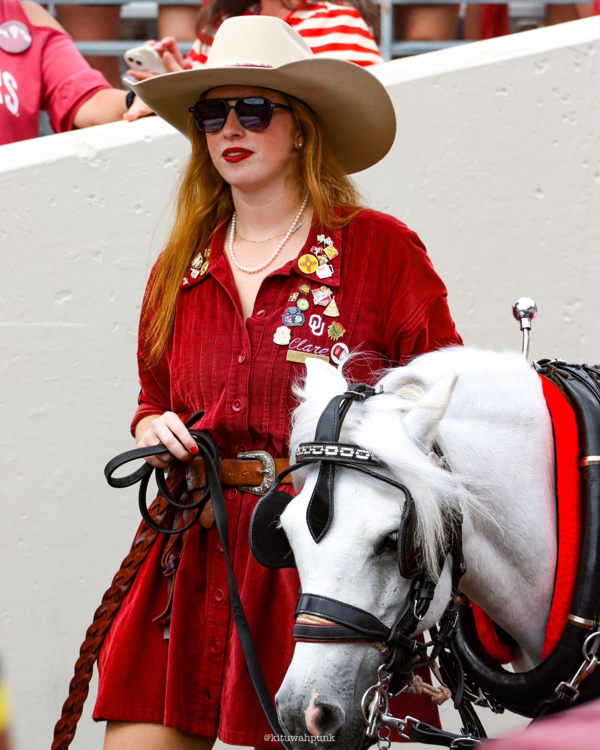 Clare Bebout Brings Choctaw Pride to OU's Lil' Sis, image size:1200x1500