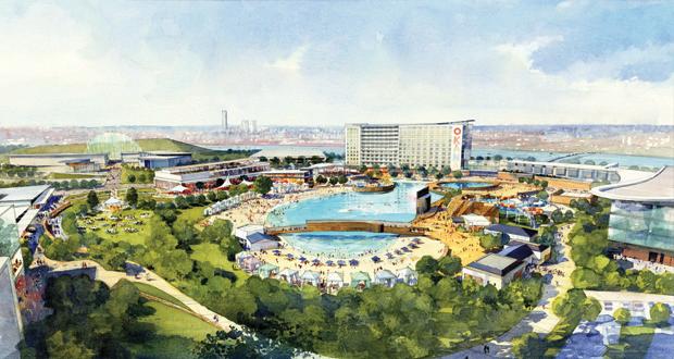 Work begins at resort, indoor water park site in downtown OKC area