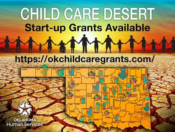 Expanding the business community and growing capacity: Oklahoma Human Services announces Child Care Desert Startup Grants